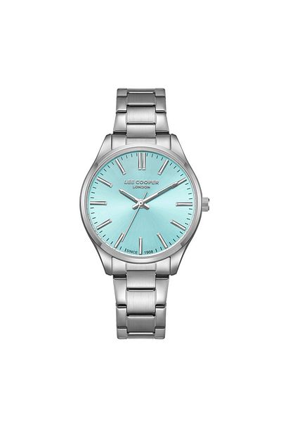 Lee Cooper Lee Cooper Women's VJ21C1 Movement Watch, Analog Display and Metal Strap - LC08011.390, Blue