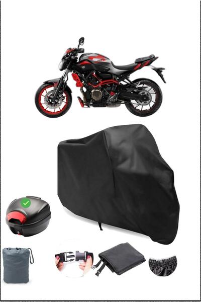 Breen Siyah Yamaha Mt-07 Moto Cage Arka Çanta Uyumlu Su Geçirmez Motosiklet Ö...