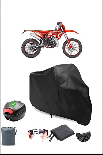 Breen Black Beta Xtrainer Rear Bag Compatible Waterproof Motorcycle Cover