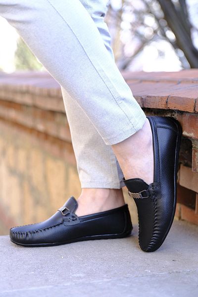 Oksit Hty 921 Belt Buckle Detailed Men's Loafer