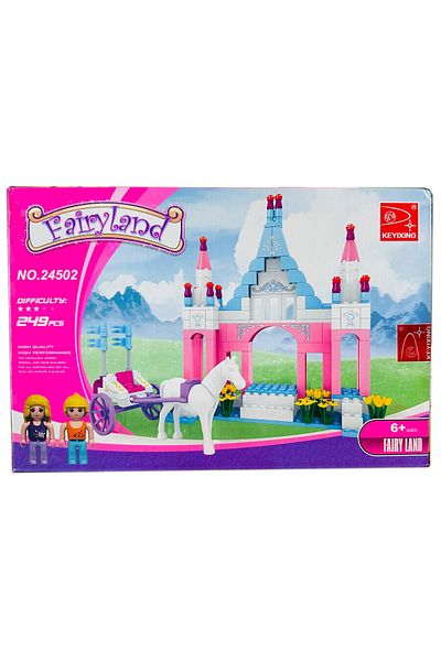 metaş oyuncak Fairyland 249Prc Pose with Castle and Horse