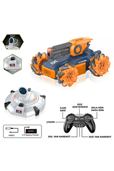 Playaks Uzaktan Kumandalı Full Fonksiyon Şarjlı 2.4G Ufo Avcısı Akrobatik Tan...