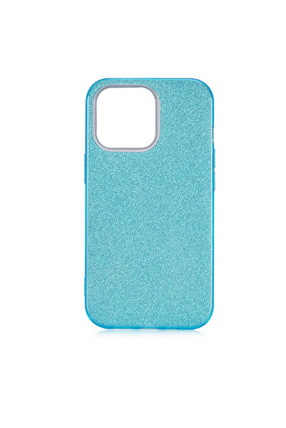 Apple Iphone 13 Pro Max Kılıf Darbeye Dayanıklı Renkli Simli Silikon Shining Kapak