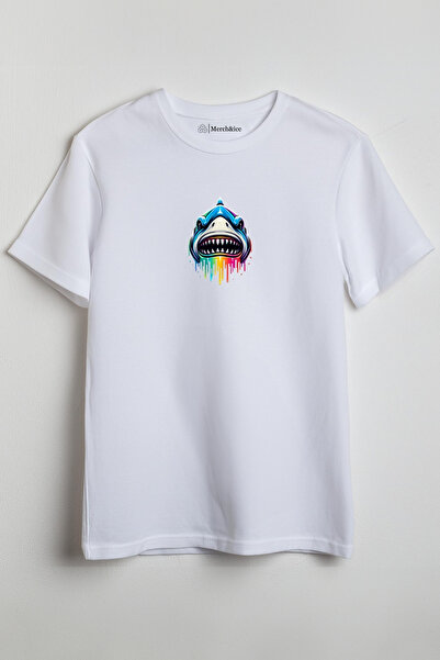 Merch&ice Šareni ajkula Štampano unisex T-shirt