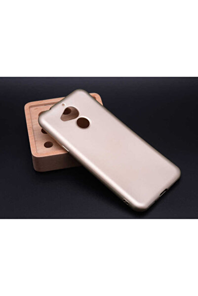 Techaks غطاء حماية من السيليكون لهاتف جنرال موبايل 8 زور بريميير - ذهبي