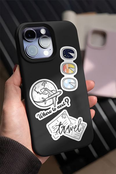 AR Sticker مجموعة وجه مكونة من 6 قطع - للكمبيوتر المحمول والكمبيوتر المحمول والكمبيوتر اللوحي