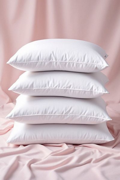 Evene Pillow Silicone Sleeping Pillow Cotton Support Cushion 700 gr 4 Pieces
