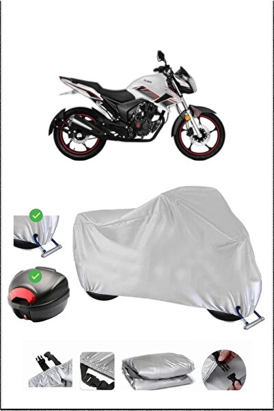 Breen قفل خلفي لدراجة نارية KUBA CR1-S متوافق مع مقاومة للماء - رمادي