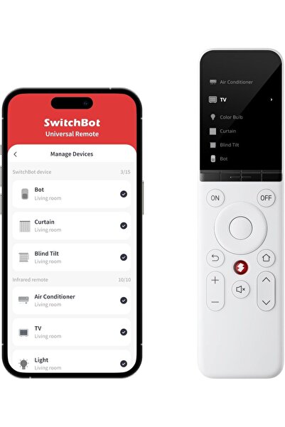 SwitchBot Universal Remote Control with Customizable APP, All-in-one Smart Re...
