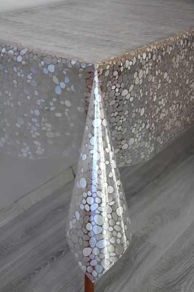 DDHOME 0.18 Thick Transparent Pattern Static Erasable Glass Icing Tablecloth - 0011-Dropround