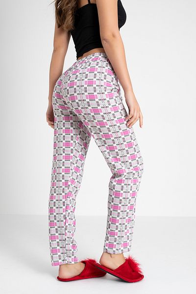 DONEX Thick Raised Fabric Printed Women's Pajama Bottoms
