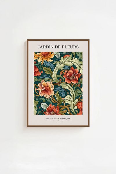 Artavessa Комплект за картини с кафява рамка от истинско дърво - Модел 8