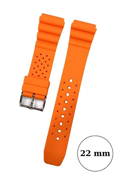 MercanSaat 22 mm Rubber Watch Band for Diver Watches and Sports Watches