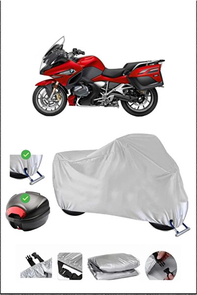 Breen BMW R1250RT قفل حقيبة خلفي متوافق مع غطاء دراجة نارية مقاوم للماء - رمادي
