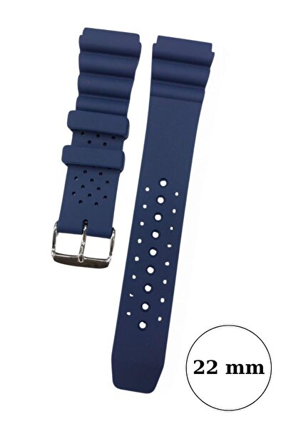 MercanSaat 22 mm Rubber Watch Band for Diver Watches and Sports Watches