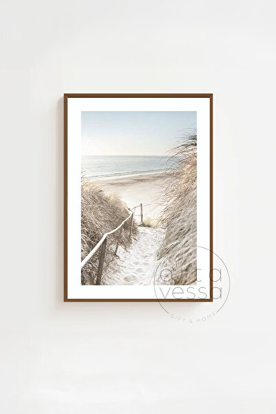 Artavessa 3 Parça Kahverengi Gerçek Ahşap Çerçeveli Tablo Seti - Model 9