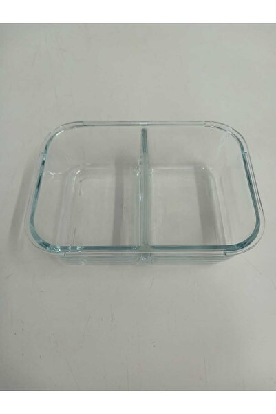 LAV Feyzade Fresco 1120Cc Rectangular Ziplock Glass Storage Container - Two Sections, 1 Piece (Frs-297)