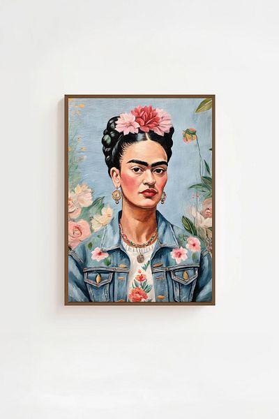 Artavessa Комплект за картини с кафява рамка от истинско дърво - Модел 11