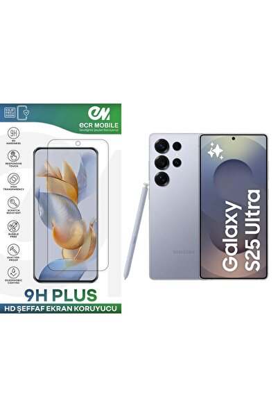 Ecr Mobile Samsung Galaxy S25 Ultra Ekran Koruyucu 9H Esnek Nano Cam Tam Uyum...