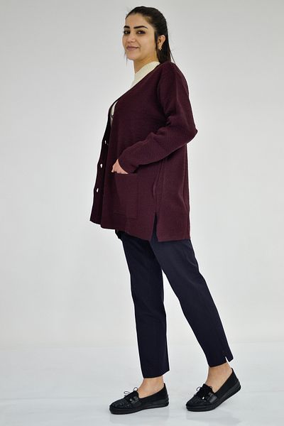 Tuğra V-Neck Short Knitwear Cardigan