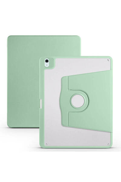 Ummeslem غطاء حماية لجهاز iPad Pro 12.9 2022 M2 متوافق مع حامل قابل للدوران م...