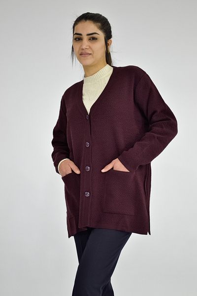 Tuğra V-Neck Short Knitwear Cardigan