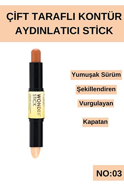 SETBEAUTY Çift Taraflı Kontür Aydınlatıcı Stick