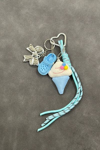 İLKYAZ Accesoriu pentru geantă Blue Ice Cream Charm (GEANTA NU ESTE INCLUSĂ)