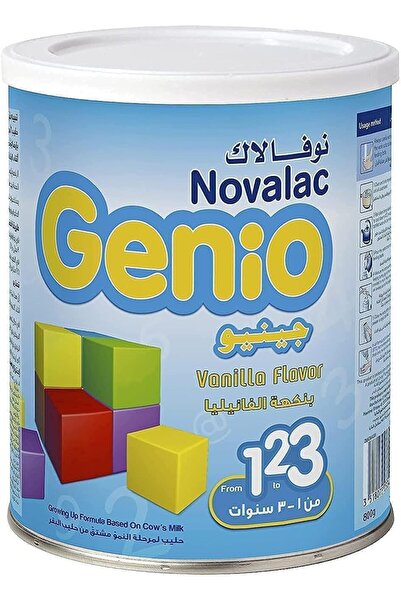 NOVALAC مسحوق حليب النمو بنكهة الفانيليا من جينيو 800 جرام