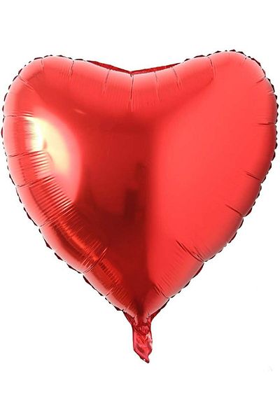 aşkın concept Red Heart Foil Balloon 80 cm Large Size Red Heart Foil