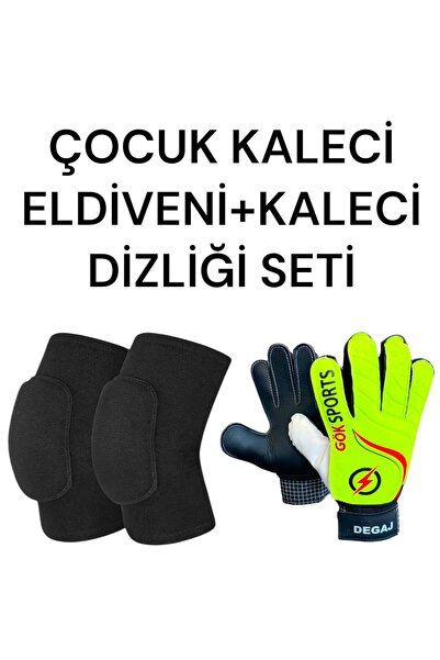 Gök Sports Çocuk Kaleci Eldiveni Futbol Kaleci Dizlik Seti