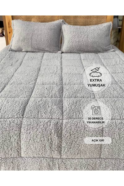 sutra Plush Double Comforter Quilt Set