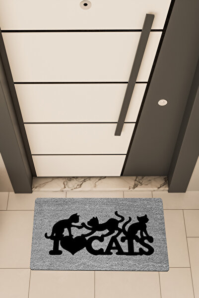 Dormot Home Υψηλής ποιότητας ψηφιακή εκτύπωση σε γκρι χρώμα, με θέμα το I Lov...