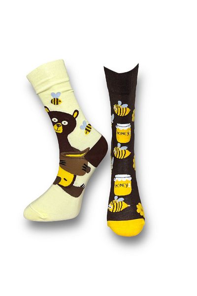 Mevo 3-Piece Unisex Flexible Moisturizing Cotton Colorful and Patterned Socks
