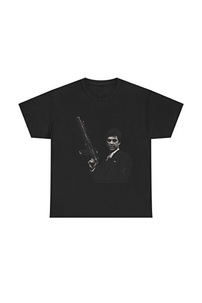 SVART WEAR تي شيرت توني مونتانا مطبوع كبير الحجم للجنسين