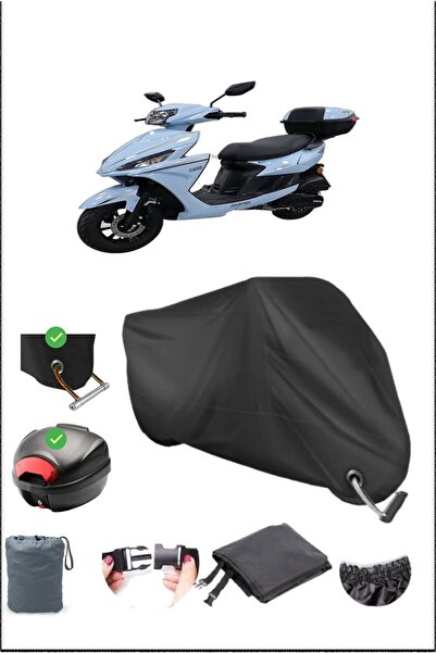 Breen قفل حقيبة خلفي من BLACK KING MOTOR ARES 125 متوافق مع القماش المشمع الم...