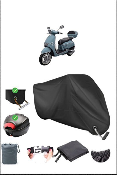 Breen بلاك كينج موتور ريجيل 125 قفل خلفي متوافق مع القماش المشمع المقاوم للماء (دراجة نارية)