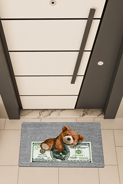 Dormot Home Ψηφιακή εκτύπωση υψηλής ποιότητας σε γκρι χρώμα, χαλάκι πόρτας με...