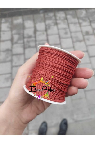 Bonanka (1.0 mm) Kiremit Renk 90 Metre Mat Paraşüt, Makrome, Bileklik, Tespih...