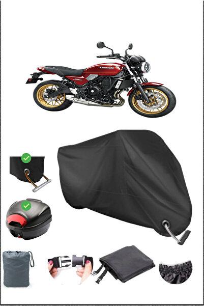 Breen أسود KAWASAKI Z 650 RS قفل خلفي متوافق مع القماش المشمع المقاوم للماء (...