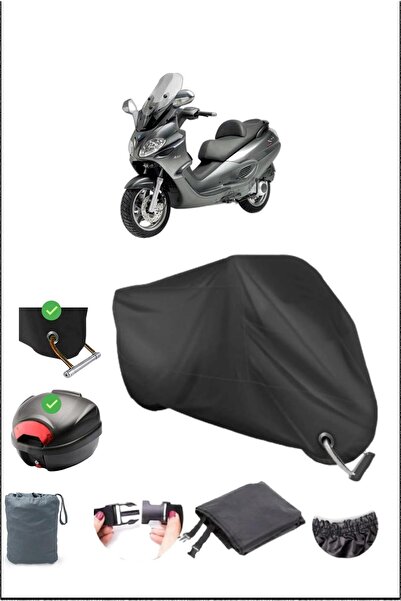 Breen أسود لـ PIAGGIO X9 250 قفل خلفي متوافق مع القماش المشمع المقاوم للماء (...