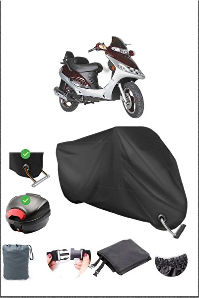 Breen Black Mondial 150 Re Rear Bag Lock Compatible Waterproof Canvas (Motorc...