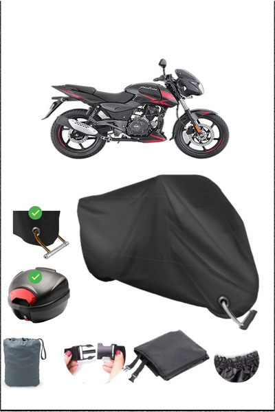 Breen أسود BAJAJ PULSAR 180 قفل خلفي متوافق مع القماش المشمع المقاوم للماء (د...