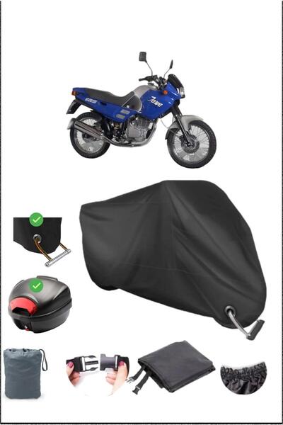 Breen أسود JAWA 250 ليزر خلفي قفل متوافق مع القماش المشمع المقاوم للماء (دراج...