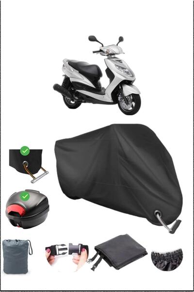 Breen Black Yamaha Cygnus X Rear Bag Lock Compatible Waterproof Canvas (Motor...