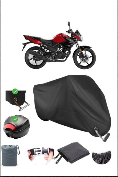 Breen Black Yamaha Ys 125 Rear Bag Lock Compatible Waterproof Canvas (Motorcy...
