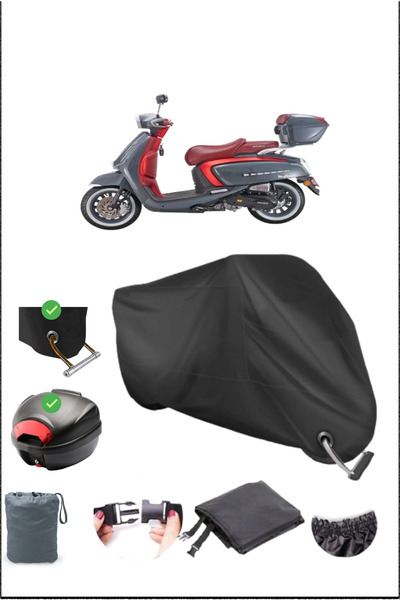 Breen SİYAH ARORA MOJITO 50 ARKA ÇANTA KİLİT UYUMLU SU GEÇİRMEZ BRANDA (MOTOS...
