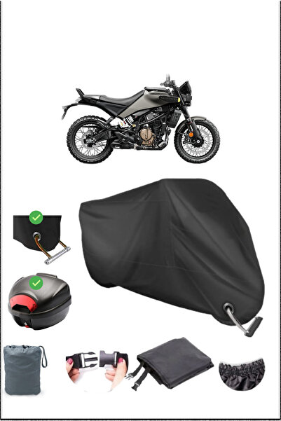 Breen Black Husqvarna Svartpilen 125 Rear Bag Lock Compatible Waterproof Canv...