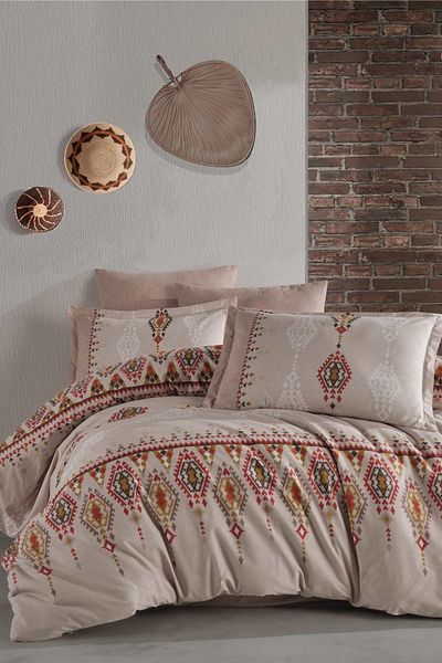 ROYAM Clasy 100% Cotton Ranforce Μονό Σετ ύπνου Ethnica V1 Μπεζ
