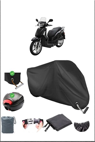 Breen أسود KYMCO PEOPLE S 200 غطاء خلفي متوافق مع القماش المشمع المقاوم للماء...